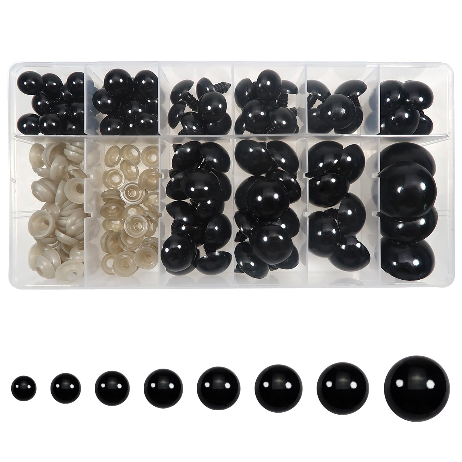 Amazon.com: TOAOB 150pcs Large Safety Eyes Crafts Doll Eyes